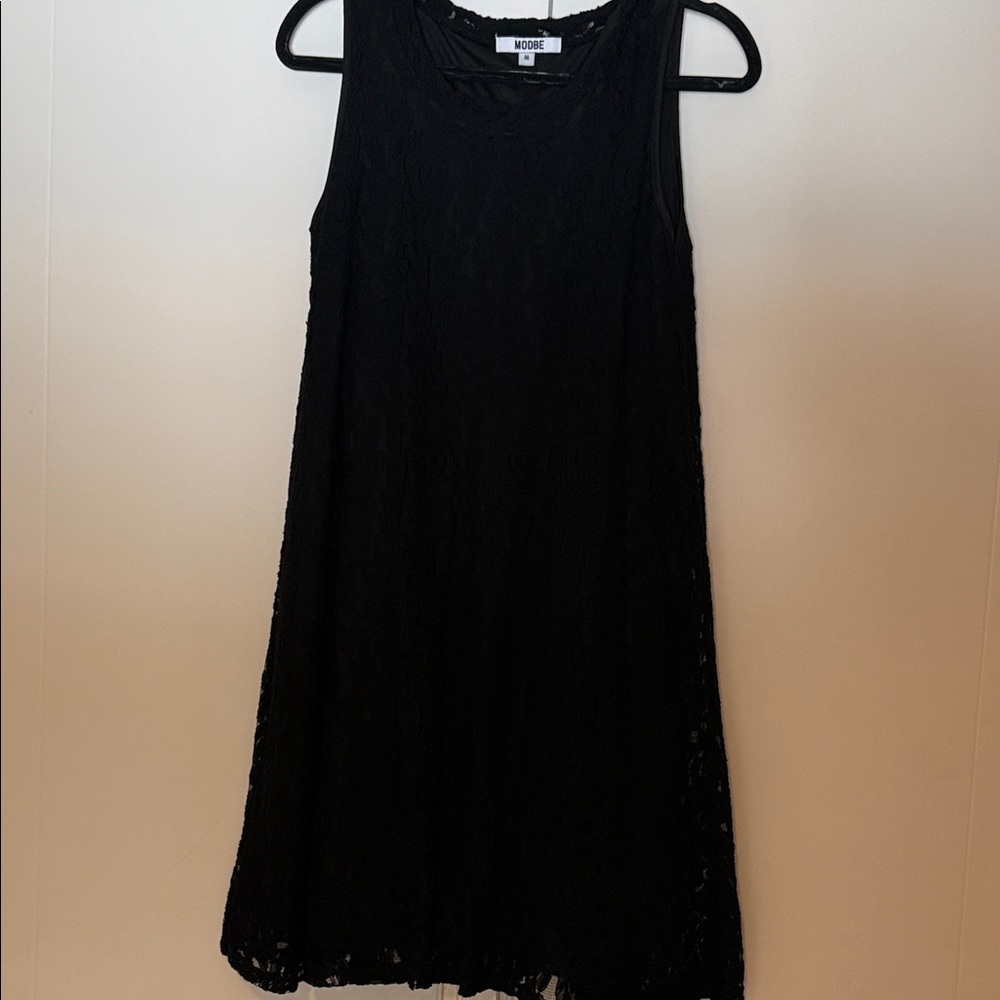 Elegant Black Lace Mini Dress